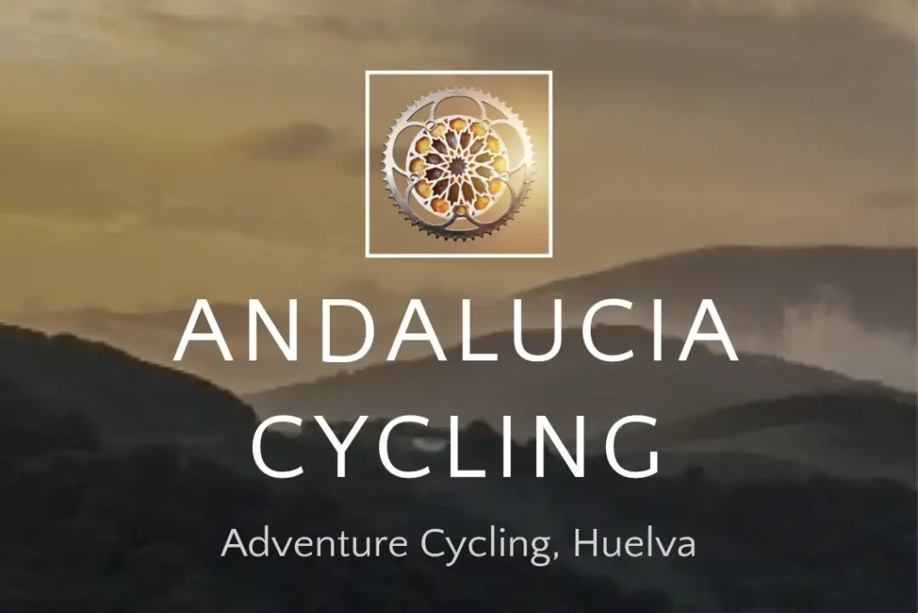 Logo Andalucía Cycling sobre paisaje